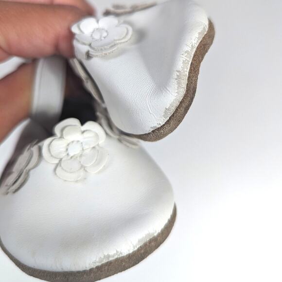 Robeez Baby Slip On Shoes Sz 12-18m (3) Bare Foot Leather - Picture 2 of 4